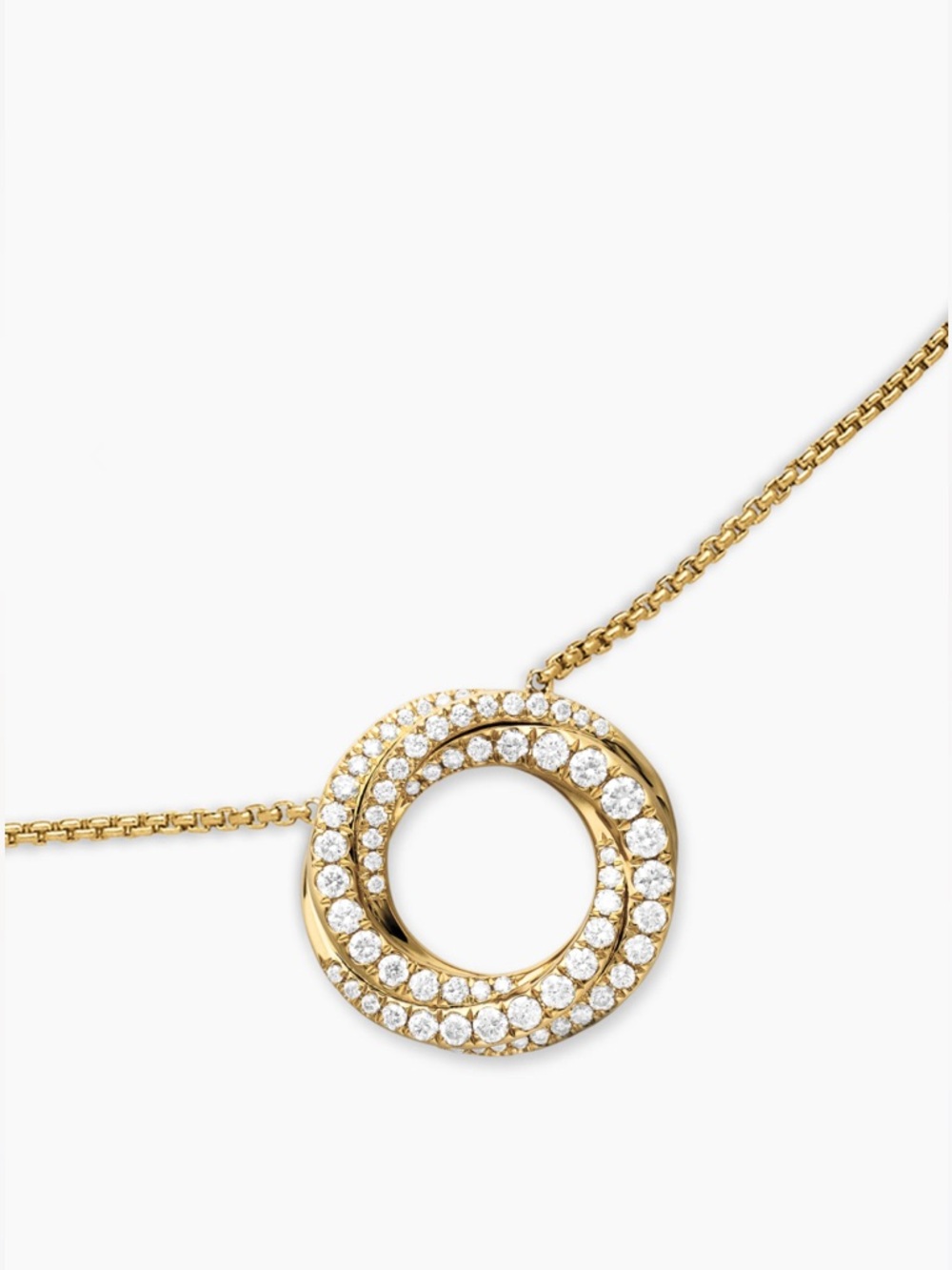 DAVID YURMAN PETITE PAVÉ CROSSOVER PENDANT NECKLACE
18K Yellow Gold & Diamonds - Picture 3 of 16